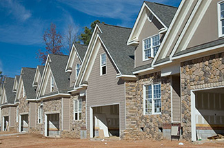Town homes being constructed