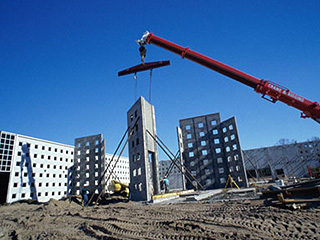 Building being constructed